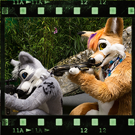 Eurofurence 2015 fursuit photoshoot. Preview picture of Venzio, Kirubu